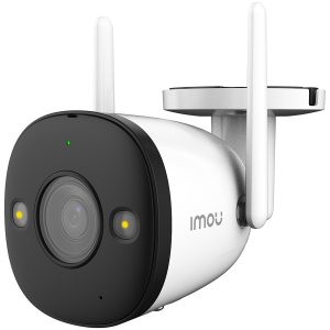 Imou Bullet 2, full color night vision Wi-Fi IP camera, 4MP, 1/2.7" progressive CMOS, H.265/H.264, 25fps@1440, 2.8mm lens, field of view: 104°, IR up to 30m , 16xDigital Zoom, 1xRJ45, Micro SD up to 256GB, Built-in Mic&Speaker, Motion Detection, IP67
