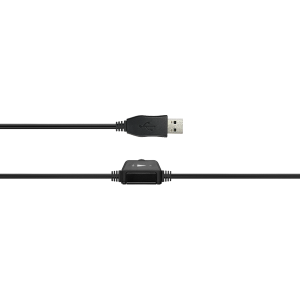 CANYON CHSU-1, căști de bază pentru PC cu microfon, mufă USB, plăcuțe din piele, lungime cablu plat 2,0 m, 160*60*160 mm, 0,13 kg, Negru;