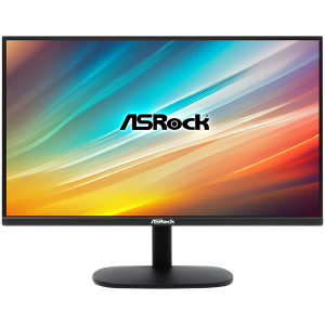 Asrock Gaming Monitor, 24.5" FHD(1920x1080) IPS, 100 Hz, 99% sRGB, 16:9, 1300:1, 300 cd/m², 178º/178º, 1ms (MPRT), Flicker-free, Tiltt Adjustment, 1x HDMI 2.0, 1x VGA, 3Y