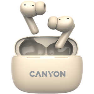 CANYON headset OnGo TWS-10 ANC+ENC Beige