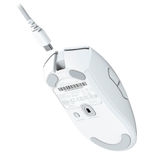 Razer DeathAdder V3 Pro - White Edition, Ergonomic Wireless Gaming Mouse, Speedflex Charging Cable USB Type C, 30000DPI, Optical Mouse Switches Gen-3, 63 g, Focus Pro 30K Optical Sensor
