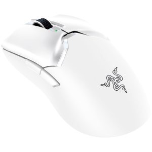 Razer DeathAdder V3 Pro - White Edition, Ergonomic Wireless Gaming Mouse, Speedflex Charging Cable USB Type C, 30000DPI, Optical Mouse Switches Gen-3, 63 g, Focus Pro 30K Optical Sensor