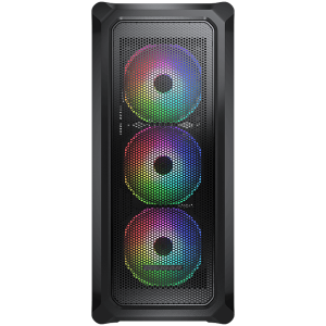 COUGAR Archon 2 Mesh RGB (Negru), Turn Mid, 3x 120 ventilatoare ARGB, Buton RGB, Sticlă securizată de 3 mm, Mini ITX / Micro ATX / ATX, USB 3.0 x 2, USB 2.0 x 1, Microfon x 1 / Audio x 1