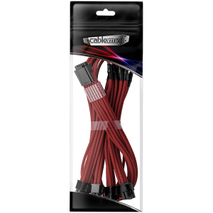 CableMod E-Series Pro ModMesh Sleeved 12VHPWR PCI-e Cable for Super Flower Leadex Platinum / Platinum SE / Titanium / V Gold Pro / V Platinum Pro, EVGA G7 / G6 / G5 / G3 / G2 / P2 / T2 (Blood Red, Nvidia 4000 series, 16-pin to Quad 8-pin, 60cm)