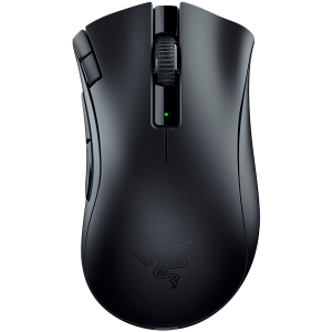 Razer DeathAdder V2 X HyperSpeed, HyperSpeed Wireless, 14,000 DPI Optical Sensor, 2nd-gen Razer Mechanical Mouse Switches, 100% PTFE mouse-feet, Up to 235 hours of battery life (2.4GHz), AA/AAA Hybrid battery slot, Weight : 86-103g