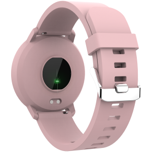 CANYON Lollypop SW-63, Smart watch, 1.3inches IPS full touch screen, Round watch, IP68 waterproof, multi-sport mode, BT5.0, compatibility with iOS and android, Pink, Host: 25.2*42.5*10.7mm, Strap: 20*250mm, 45g