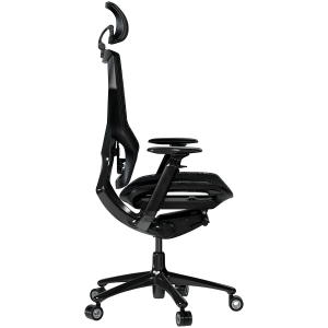 LORGAR Grace 855, Gaming chair, Mesh material, aluminium frame, multiblock mechanism, 3D armrests, 5 Star aluminium base, Class-4 gas lift, 60mm PU casters, Black