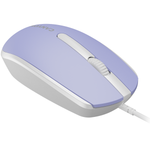 Canyon Wired  optical mouse with 3 buttons, DPI 1000, with 1.5M USB cable, Mountain lavender, 65*115*40mm, 0.1kg