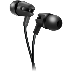 CANYON SEP-4, Stereo earphone with microphone, 1.2m flat cable, Black, 22*12*12mm, 0.013kg