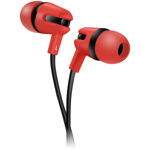 CANYON SEP-4, Căști stereo cu microfon, cablu plat de 1,2 m, roșu, 22*12*12 mm, 0,013 kg