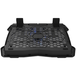 CANYON NS02, Cooling stand single fan with 2x2.0 USB hub, support up to 10”-15.6” laptop, ABS plastic and iron, Fans dimension:125*125*15mm(1pc), DC 5V, fan speed: 800-1000RPM , size: 340*265*30mm, 406g