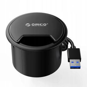 Orico хъб за бюро Desktop grommet USB 3.0 HUB, 4 port - DESK-4U-BK-BP
