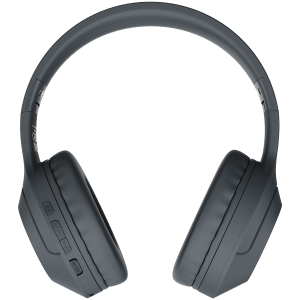 CANYON BTHS-3, Canyon Bluetooth headset,with microphone, BT V5.1 JL6956, battery 300mAh, Type-C charging plug, PU material, size:168*190*78mm, charging cable 30cm and audio cable 100cm, Dark gray
