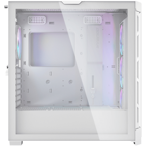 COUGAR DUOFACE PRO RGB White, Mid-Tower, Tempered Glass + Airflow front panels, 4x 120mm ARGB fans, GPU Holder, mITX/mATX/ATX/CEB/E-ATX, 1x Type-C Gen 2, 2x USB 3.0, 1x USB 2.0, Audio/Mic 3.5mm jack, RGB Button, 496x240x465 (mm)