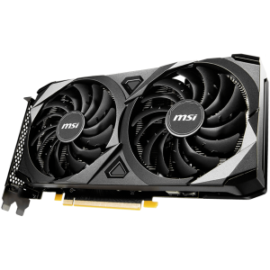 MSI Video Card Nvidia GeForce RTX 3060 VENTUS 2X 8G OC, 8GB GDDR6, 128-bit, 15 Gbps Effective Memory Clock, 1807 MHz Boost, 3584 CUDA Cores, PCIe 4.0, 3x DisplayPort 1.4a, HDMI 2.1, RAY TRACING, Dual Fan, 550W Recommended PSU, Metal Backplate, 3Y