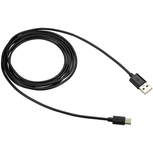 CANYON UC-2, cablu standard USB 2.0 tip C, ieșire de alimentare și date, 5V 1A, OD 3,2 mm, manta PVC, 2 m, negru, 0,036 kg