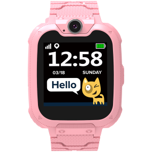 CANYON Tony KW-31, Kids smartwatch, 1.54 inch colorful screen, Camera 0.3MP, Mirco SIM card, 32+32MB, GSM(850/900/1800/1900MHz), 7 games inside, 380mAh battery, compatibility with iOS and android, red, host: 54*42.6*13.6mm, strap: 230*20mm, 45g