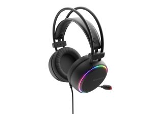 Headphones Genesis Headset Neon 613 With Microphone RGB Illumination Black