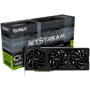 Palit RTX 4070Ti Super JetStream OC 16GB GDDR6X, 256 bit, 1x HDMI 2.1a, 3x DP 1.4a, 3 Fan, 1x 16-pin power connector, recommended PSU 750W,