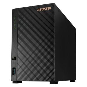 Stocare de rețea Asustor AS1102TL, NAS cu 2 locații, Realtek RTD1619B, Quad Core, 1,7 GHz, 1 GB DDR4 (neextensibil), 1 GbE x1, USB 2.0 x1, USB3.2 Gen1 x1, WOW (Wake on WAN), Modul Sleep System