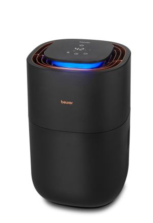 Овлажнител на въздух Beurer LB 300 plus Air humidifier- Natural cold evaporation technology, 3 fan speeds, up to 300 ml/h, up to 45 m2, WT 3l, Night mode and timer function