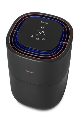 Овлажнител на въздух Beurer LB 300 plus Air humidifier- Natural cold evaporation technology, 3 fan speeds, up to 300 ml/h, up to 45 m2, WT 3l, Night mode and timer function