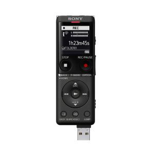 Voice recorder Sony ICD-UX570, 4GB, micro SD slot, built-in USB, black