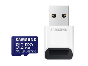 Memory card Samsung PRO Plus microSD Card (2023), 512GB, Adapter, USB reader