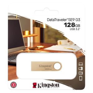 Stick de memorie USB KINGSTON DataTraveler SE9 G3, 128 GB, USB 3.2 Gen 1