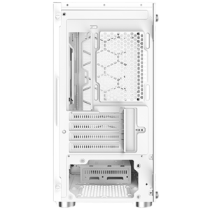 Xigmatek Oreo Arctic White EN47772, M-ATX, USB3.0x1+USB2.0x2, Meshed Grill FP, Left TG, 3PCS X24F Arctic Fixed RGB Fan