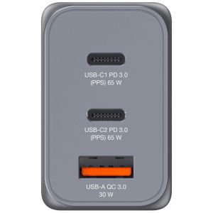 Charger Verbatim GNC-65 GaN Charger 3 Port 65W USB A/C (EU/UK/US)