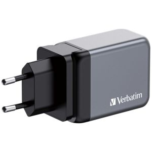Charger Verbatim GNC-65 GaN Charger 3 Port 65W USB A/C (EU/UK/US)