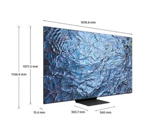 Телевизор Samsung 85'' 85QN900C 8K NEO QLED, SMART, 144 Hz, Bluetooth 5.2, Wi-Fi 6E, 4xHDMI 2.1, 3xUSB, Titan Black