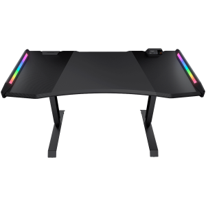 COUGAR Mars Pro 150 - Convenient Display Extension, Dual-sided RGB Lighting Effects, High-strength Welded Steel Frame, 1533x771(mm), USB 3.0 Type-A x2/USB 3.0 Type-C x1/Type-C Monitor Extension/Audio Jacks x2/RGB button
