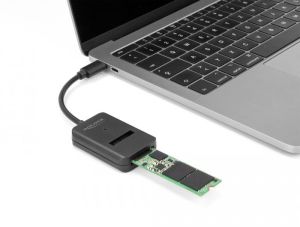 Delock Combo Converter for M.2 NVMe PCIe or SATA SSD with USB Type-C 10 Gbps