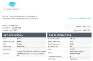 Zalman захранване PSU TeraMax ATX 3.0 850W Gold White - ZM850-TMX2-WH