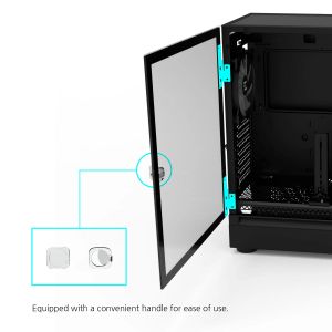 Zalman кутия Case EATX - I6 Black - RGB, Tempered Glass,  3 fans included