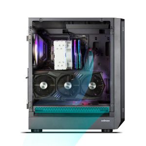 Zalman Case EATX - I6 Black - RGB, Tempered Glass,  3 fans included