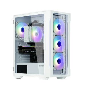 Zalman кутия Case ATX - I3 NEO TG White - aRGB, Tempered Glass