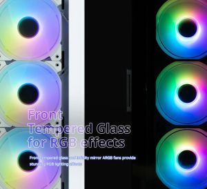 Zalman Case ATX - I3 NEO TG White - aRGB, Tempered Glass