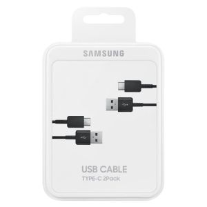 Cablu Samsung Cablu USB-C la USB 2.0, 1.5m, 2buc, Negru