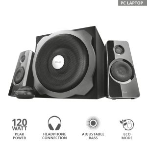 Audio system TRUST Tytan 2.1 Subwoofer Speaker Set - black