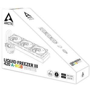 Arctic водно охлаждане Liquid Freezer III 420 A-RGB White