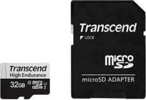 Memory Transcend 32GB micro SD w/ adapter U1, HighEndurance