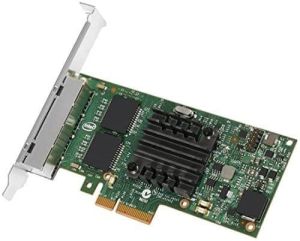 Placă de rețea Intel I350-T4V2, adaptor server dual Gigabit PCI-Ex 10/100/1000,2xRJ45