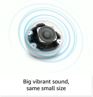Difuzor inteligent Amazon Echo Dot 5, B09B8vn8yq, Asistent vocal, Alexa, Ceas,alb
