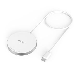 Hama "MagCharge FC15" Wireless Charger, 15 W, Wireless for Apple iPhone, white