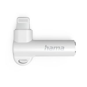Hama Lightning - 3.5 mm Jack Socket Aux Adapter, 90°, 201700