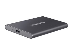 SAMSUNG Portable SSD T7 1TB extern USB 3.2 Gen 2 Titan Grey