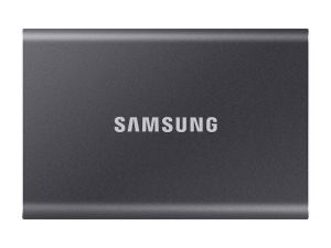SAMSUNG Portable SSD T7 1TB extern USB 3.2 Gen 2 Titan Grey